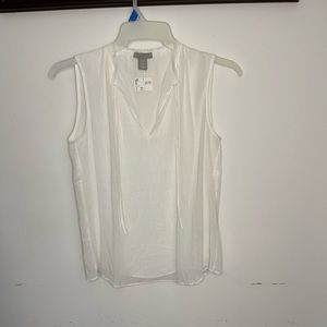 NWT H&M Sleeveless White Top Size XXS